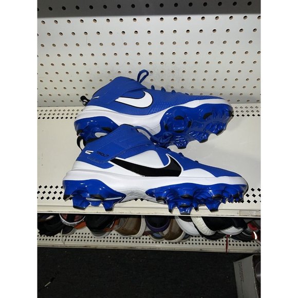 Nike Force Trout 7 Pro MCS Mens Molded Baseball Cleats Size 15 Royal Blue White - Picture 5 of 8